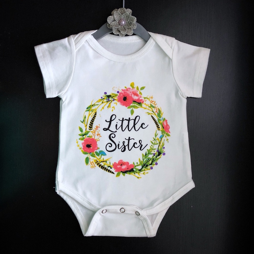 NWT Little sister onesie / bodysuits